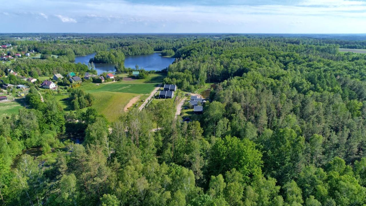Osada Skoczkowo Komfortowe Domki Z Jacuzzi Nad Jeziorem- Sauna- Balia- Prywatny Staw Wedkarski Podiazy Luaran gambar