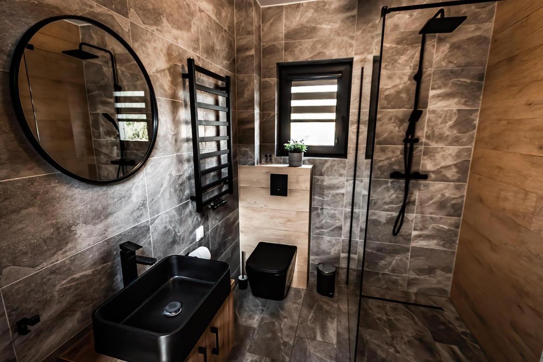 Osada Skoczkowo Komfortowe Domki Z Jacuzzi Nad Jeziorem- Sauna- Balia- Prywatny Staw Wedkarski Podiazy Luaran gambar